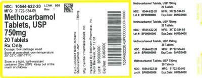 Label (Label Methocarbamol Tabs 750mg  Bpi(10544 622 20) Camber(31722 534 05) Rev1)